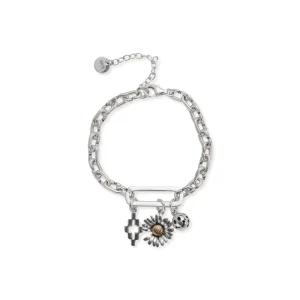 Japanese Korean Style Mori Daisy Charm Bracelet for Women Retro Personality Design Daily All Match Fashion Accessory