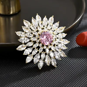Japanese and Korean Fashion Flower Brooches Women’s High end Design Sweet Elegant Suit Coat Brooch Accessories New Corsage