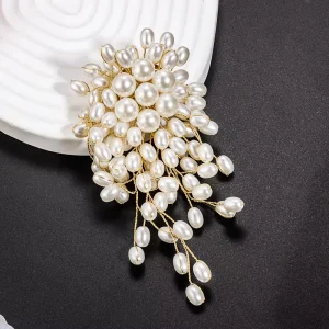 Jewelry China New Design Fashion Trendy Costume Jewelry High Quality Pearl Women Brooch