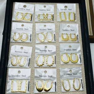 Jewelry Dubai Chinese Style Bridal Classic Vintage 24k Gold Plated Jewelry Fashion Women Stud Earrings