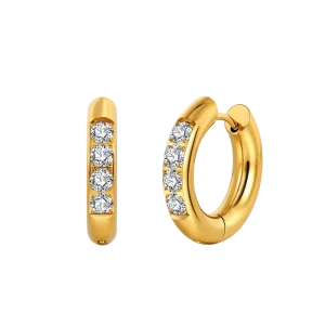 Jewelry Factory ODM OEM Round Vintage Stainless Steel Women Stud Earrings Small Batch Custom Logo Source Factory