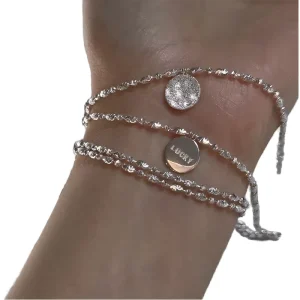 Jewelry Factory OEM ODM 925 Sterling Silver Rhodium Plated Zircon Letter Chain Bracelet Women INS Style Gift