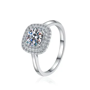 Jewelry Fashion Designer Custom Wedding Engagement Ring 1Ct Moissanite VVs1 S925 Sterling Silver GRA Certified