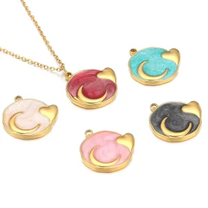 Jewelry Making Accessories Fashion Charms Stainless Steel Pendants Metal Dripping Necklaces Bracelet Earring Pendant