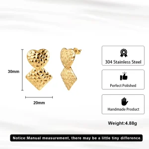 Jewelry Manufacturer Small MOQ Custom Engrave Logo Minimalist Geometric Round Hoop Earrings Vintage