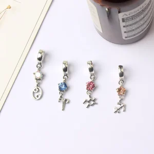 Jewelry Pendants Twelve Zodiac Pendants Fashion Bracelet Accessories Korean DIY Women’s Accessories Pendants Jewelry