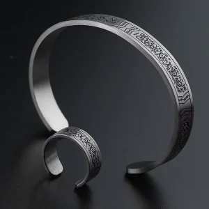 Jewelry Set Factory Custom Stainless Steel Bangles for Men Women Black Silver Color Adjustable Bangle Gold Plated