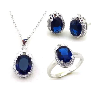Jewelry Set Pendant Necklace Ring Earrings Mascot Fine S925 Sterling Silver Luxury Fashion Classic for Women Zircon
