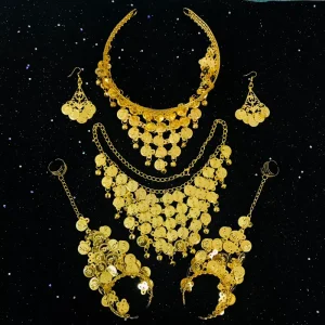 Jh078 Plated Fashion Jewelry Set USA France Style Includes Comoros Mayotte Necklace Earrings Bangles Combs Brooches
