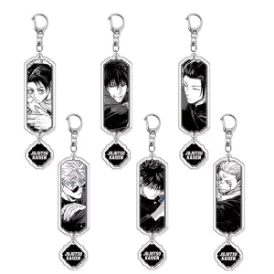 Jujutsu Anime Acrylic Keychain Accessory Yuji Itadori Satoru Gojo Suguru Geto Keyring Pendant Merchandise Souvenir Gift