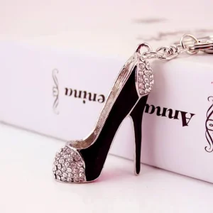 KX992 Fashion Spike Key Chain Rhinestones Key Chains Gold Plated Women’s Handbag Accessories