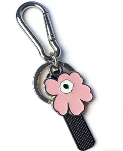 Key Chain Fashion Blossom Metal Beauty Flower Key Buckle Stylish Multicolor Flower Tassel Keychain for Women