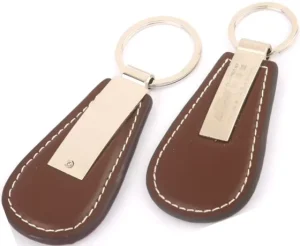 Keychain Designers Keyring Cute Cowhide Leather Keychain Charm Fashion PU Logo