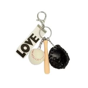 Keychain Pendant Baseball Mini Realistic Colorful 3-piece Set Bag Charm Accessories Factory Source