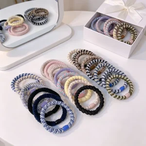 Korea Elastic Thick Rubber Hair Ties Girls Hair Bands High Elasticity Hair Ties for Women