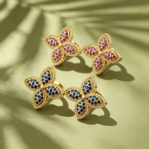Korea Popular Flower Shape Pave Shiny Crystal Zircon Stud Earrings for Women Fashion Female OL Style Ear Jewelry Fine Gift