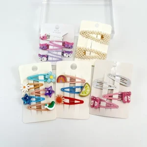 Korean Fashion High-end Durable Girls’ Hair Accessory Set Sweet Flower Oil-Drop Cloud Alloy BB Clips High Quality for Bridal