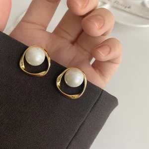 Korean Inspired Ladies Stud Earrings Elegant Trendy Religious Romantic Style for Casual Parties Accessory Alloy