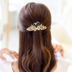 Korean New Style Hair Clip Alloy Color Lovely Luxury Fashion Rhinestone High Quality Sexy Hair Accessories