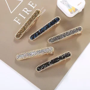 Korean Rhinestone Hair Accessories Fashion Hairpin Rhinestone Hair Clip Hair Accessories for Women