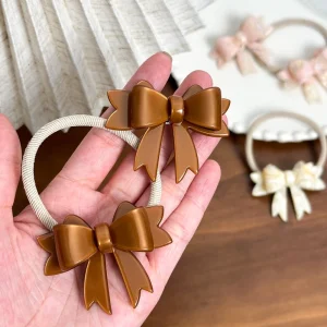 Korean Style Bowknot Hair Ties for Girls and Women