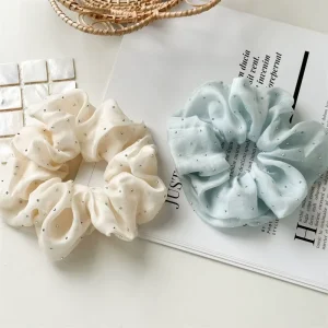 Korean Style New Style Hot Drilling Large Intestine Hair Ring Women’s Summer All match Simple Ball Head Elegant Hair Rope
