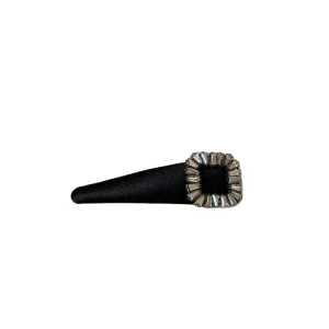 Korean Style Rhinestone Fabric Hair Clips Heart Square Shape Handmade Elegant Bangs Side Barrettes Daily Party Women