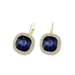 Korean Style Simple Retro Inlaid Zircon Alloy Women’s Drop Earrings Niche Design Elegant Temperament Jewelry
