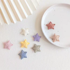 Korean Style Star Mini Baby Hair Clips Soft Fine Hair Barrettes Newborn Girls Hair Accessories for Thin Hair