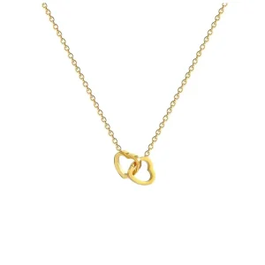 Korean Style Trendy Fashion Gold Color Pendant Necklace Retro Fine Jewelry Stainless Steel Necklace for Women