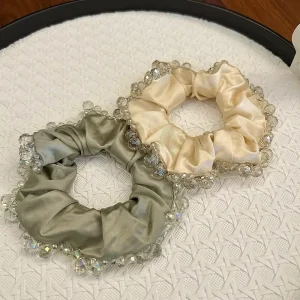 Korean Style Ultra Fairy Large Intestine Hair Tie High End Fashionable Exquisite Handmade High Elasticity Hair Resting Hair Hair