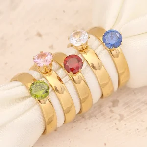 Korean Version of Ins Simple Style Personality Retro Fashion Jewelry Stainless Steel Ring Ladies Wedding Ring