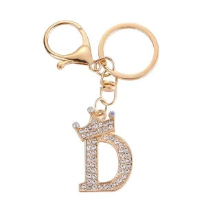 Korean Vintage Metal Alloy Bag Charm UV Printed Fashionable Cartoon Design Bling Effect Keychain Gift Keys