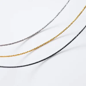 Kpop Black Choker Necklace Minimalist Sparkling Clavicle Gold Plated Chain 925 Sterling Silver Chokers Fashion Jewelry for Women
