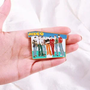 Kpop enamel pins custom logo soft enamel fashion lapel pin brooch hard brooch metal badge enamel pin