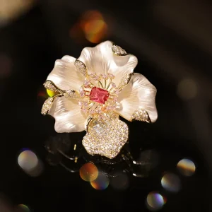 LEPAI New Designer Brooches Fashion Brooches Premium Design Zircon Flower Brooch Women’s Accessories