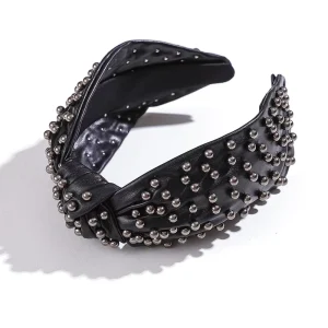 LRTOU Custom Fashion Hair Accessories Hairband Luxury Hair Band Pearl Leather Headband for Women
