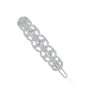 LUOTEEMI Hollow Bridal Hair Clips for Women Elegant a AA Cubic Zircon Hair Accessories Hairpins Wedding Jewelry