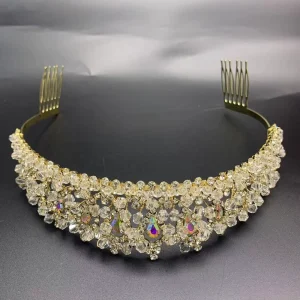 LUOXIN European Style Luxury Bridal Crown Headdress Banquet Dress Hair Hoop Accessories for Women