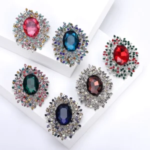 LUOXIN Fashion Elegant Costume Brooch Pins Women Jewelry Accessories for Banquet Party