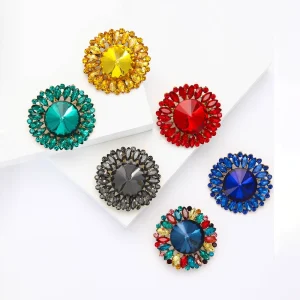 LUOXIN Fashion Simple Jewelry Designer Big Flower Brooches and Pins Large Brooches for Dresses