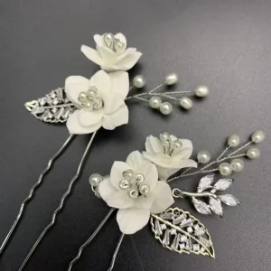 LUOXIN Handmade High Quality Hairpins Bridal Romantic Hair Accessories for Wedding or Anniversary