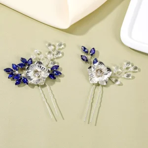 LUOXIN Latest Handmade Silver Plated Bridal Hair Clip Wedding Hair Accessory Hair Pin