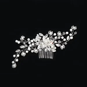 LUOXIN Women Bridal Comb Hair Accessories Luxury Pearl Bridal Wedding Headpiece