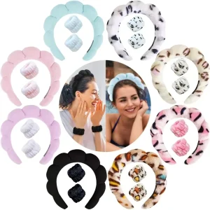 Ladies Hair Accessories Fashion Girls Hairband Plush Wristbands Set Hair Hoop for Women