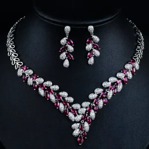 Ladies Luxury High Quality Bridal Jewelry Set for Engagement Party Gift Anniversary Premium Jewelry Display Set