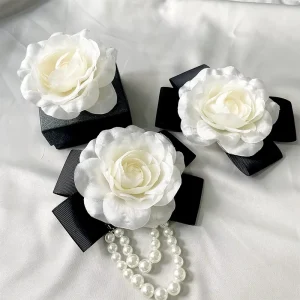Ladies Winter Autumn Flowers Bowknot Fashion Elegant in Stock Brooches Clips Hair Claws Accessories Set Daily