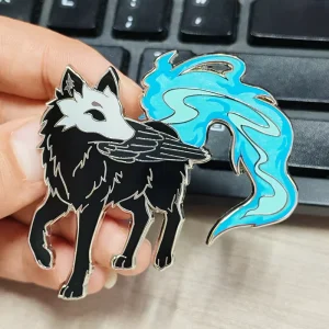 Lapel Pin Manufacturer Personalized Hard Enamel Pin Brooch Metal Craft Souvenir Anime Custom Enamel Pin with Shiny Glitter
