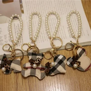 Latest Creative Cartoon Bear Key Ring Bag Charm Pendant Accessories Gift Key Chain Luxury Designer Keychain