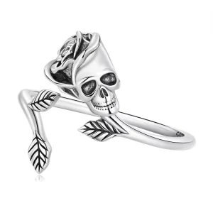 Latest Design Woman Fancy Hip Hop Hand Design Ring Fashion Jewelry Unique Luxury Flower Gothic Sterling Silver 925 Rings